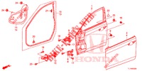 TUERTAFELN, VORNE(2D)  für Honda ACCORD DIESEL 2.2 S 4 Türen 6 gang-Schaltgetriebe 2014