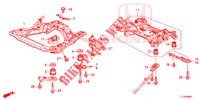 VORDERER HILFSRAHMEN/HINTERER TRAEGER (DIESEL) für Honda ACCORD DIESEL 2.2 S 4 Türen 6 gang-Schaltgetriebe 2014