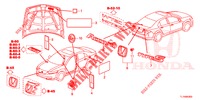 EMBLEME/WARNETIKETTEN  für Honda ACCORD DIESEL 2.2 S 4 Türen 5 gang automatikgetriebe 2014