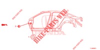 GUMMITUELLE (LATERAL) für Honda ACCORD DIESEL 2.2 S 4 Türen 5 gang automatikgetriebe 2014