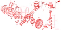 KURBELWELLE/KOLBEN (DIESEL) für Honda ACCORD DIESEL 2.2 S 4 Türen 5 gang automatikgetriebe 2014