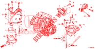 MOTORBEFESTIGUNGEN (DIESEL) (AT) für Honda ACCORD DIESEL 2.2 S 4 Türen 5 gang automatikgetriebe 2014