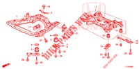 VORDERER HILFSRAHMEN/HINTERER TRAEGER (DIESEL) für Honda ACCORD DIESEL 2.2 S 4 Türen 5 gang automatikgetriebe 2014