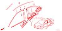 GRILL, VORNE/ZIERLEISTE  für Honda ACCORD DIESEL 2.2 SH 4 Türen 6 gang-Schaltgetriebe 2014
