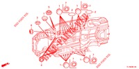 GUMMITUELLE (INFERIEUR) für Honda ACCORD DIESEL 2.2 SH 4 Türen 6 gang-Schaltgetriebe 2014