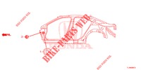 GUMMITUELLE (LATERAL) für Honda ACCORD DIESEL 2.2 SH 4 Türen 6 gang-Schaltgetriebe 2014
