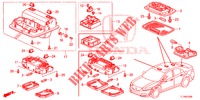 INNENLEUCHTE (1) für Honda ACCORD DIESEL 2.2 SH 4 Türen 6 gang-Schaltgetriebe 2014