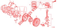 KURBELWELLE/KOLBEN (DIESEL) für Honda ACCORD DIESEL 2.2 SH 4 Türen 6 gang-Schaltgetriebe 2014
