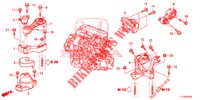 MOTORBEFESTIGUNGEN (DIESEL) (MT) für Honda ACCORD DIESEL 2.2 SH 4 Türen 6 gang-Schaltgetriebe 2014
