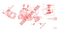 SCHLIESSZYLINDER KOMPONENTEN  für Honda ACCORD DIESEL 2.2 SH 4 Türen 6 gang-Schaltgetriebe 2014