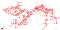 VORDERER HILFSRAHMEN/HINTERER TRAEGER (DIESEL) für Honda ACCORD DIESEL 2.2 SH 4 Türen 6 gang-Schaltgetriebe 2014