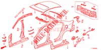 AUSSENBLECHE/TAFEL, HINTEN  für Honda ACCORD 2.4 EXCLUSIVE 4 Türen 6 gang-Schaltgetriebe 2014