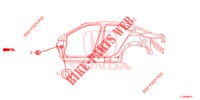 GUMMITUELLE (LATERAL) für Honda ACCORD 2.4 EXCLUSIVE 4 Türen 6 gang-Schaltgetriebe 2014