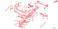 HINTERER STOSSFAENGER  für Honda ACCORD 2.4 EXCLUSIVE 4 Türen 6 gang-Schaltgetriebe 2014