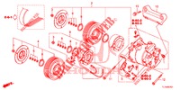 KLIMAANLAGE (COMPRESSEUR) (2.4L) für Honda ACCORD 2.4 EXCLUSIVE 4 Türen 6 gang-Schaltgetriebe 2014
