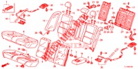 RUECKSITZ/SITZGURT,(2D)  für Honda ACCORD 2.4 EXCLUSIVE 4 Türen 6 gang-Schaltgetriebe 2014