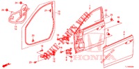 TUERTAFELN, VORNE(2D)  für Honda ACCORD 2.4 EXCLUSIVE 4 Türen 6 gang-Schaltgetriebe 2014