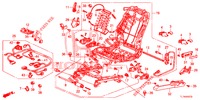 VORNE SITZKOMPONENTEN (G.) (SIEGE ENTIEREMENT MOTORISE) (2) für Honda ACCORD 2.4 EXCLUSIVE 4 Türen 6 gang-Schaltgetriebe 2014