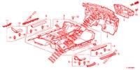BODENMATTE/ISOLATOR  für Honda ACCORD 2.4 EXCLUSIVE 4 Türen 5 gang automatikgetriebe 2014