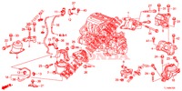 MOTORBEFESTIGUNGEN (2.4L) (AT) für Honda ACCORD 2.4 EXCLUSIVE 4 Türen 5 gang automatikgetriebe 2014