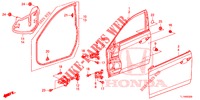 TUERTAFELN, VORNE(2D)  für Honda ACCORD 2.4 EXCLUSIVE 4 Türen 5 gang automatikgetriebe 2014