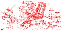 VORNE SITZKOMPONENTEN (G.) (SIEGE ENTIEREMENT MOTORISE) (2) für Honda ACCORD 2.4 EXCLUSIVE 4 Türen 5 gang automatikgetriebe 2014