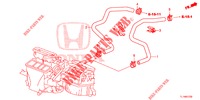 WASSERSCHLAUCH/HEIZUNGSSCHACHT (2.4L) (LH) für Honda ACCORD 2.4 EXCLUSIVE 4 Türen 5 gang automatikgetriebe 2014