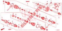 ANTRIEBSWELLE, VORNE/HALBWELLE (2.4L) für Honda ACCORD 2.4 S 4 Türen 6 gang-Schaltgetriebe 2014