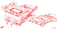 DACHVERKLEIDUNG  für Honda ACCORD 2.4 S 4 Türen 6 gang-Schaltgetriebe 2014