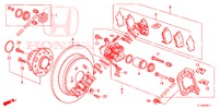 HINTERRADBREMSE (2) für Honda ACCORD 2.4 S 4 Türen 6 gang-Schaltgetriebe 2014