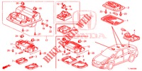 INNENLEUCHTE (1) für Honda ACCORD 2.4 S 4 Türen 6 gang-Schaltgetriebe 2014