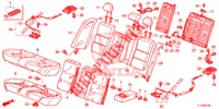 RUECKSITZ/SITZGURT,(2D)  für Honda ACCORD 2.4 S 4 Türen 6 gang-Schaltgetriebe 2014