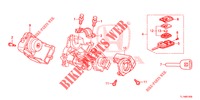 SCHLIESSZYLINDER KOMPONENTEN  für Honda ACCORD 2.4 S 4 Türen 6 gang-Schaltgetriebe 2014