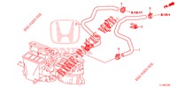 WASSERSCHLAUCH/HEIZUNGSSCHACHT (2.4L) (LH) für Honda ACCORD 2.4 S 4 Türen 6 gang-Schaltgetriebe 2014
