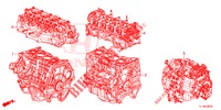 DICHTUNG SATZ/MOTOREINHEIT/GETRIEBE KOMPL.  für Honda ACCORD 2.4 S 4 Türen 5 gang automatikgetriebe 2014