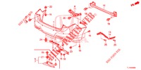 HINTERER STOSSFAENGER  für Honda ACCORD 2.4 S 4 Türen 5 gang automatikgetriebe 2014