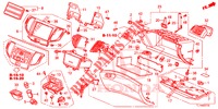 INSTRUMENT, ZIERSTUECK (COTE DE PASSAGER) (LH) für Honda ACCORD 2.4 S 4 Türen 5 gang automatikgetriebe 2014