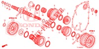 SEKUNDAERWELLE  für Honda ACCORD 2.4 S 4 Türen 5 gang automatikgetriebe 2014