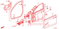 TUERTAFELN, VORNE(2D)  für Honda ACCORD 2.4 S 4 Türen 5 gang automatikgetriebe 2014