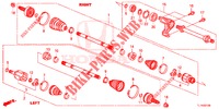 ANTRIEBSWELLE, VORNE/HALBWELLE (2.0L) für Honda ACCORD 2.0 COMFORT 4 Türen 6 gang-Schaltgetriebe 2015