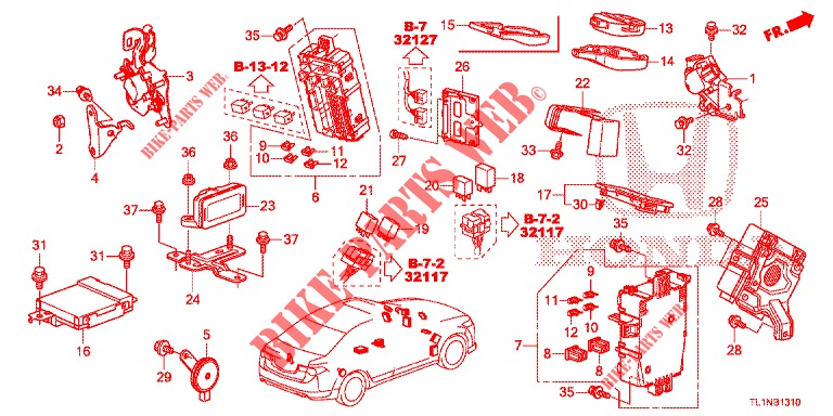 STEUERGERAT (CABINE) (1) (LH) für Honda ACCORD 2.0 COMFORT 4 Türen 6 gang-Schaltgetriebe 2015