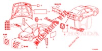 EMBLEME/WARNETIKETTEN  für Honda ACCORD 2.0 ELEGANCE 4 Türen 6 gang-Schaltgetriebe 2015