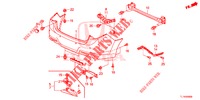 HINTERER STOSSFAENGER  für Honda ACCORD 2.0 ELEGANCE 4 Türen 6 gang-Schaltgetriebe 2015