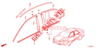 GRILL, VORNE/ZIERLEISTE  für Honda ACCORD 2.0 ELEGANCE 4 Türen 5 gang automatikgetriebe 2015