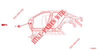 GUMMITUELLE (LATERAL) für Honda ACCORD 2.0 ELEGANCE 4 Türen 5 gang automatikgetriebe 2015
