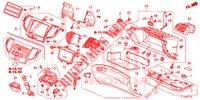 INSTRUMENT, ZIERSTUECK (COTE DE PASSAGER) (LH) für Honda ACCORD 2.0 ELEGANCE 4 Türen 5 gang automatikgetriebe 2015