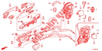 TUERSCHLOESSER, HINTEN/AEUSSERER GRIFF  für Honda ACCORD 2.0 ELEGANCE 4 Türen 5 gang automatikgetriebe 2015