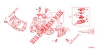 SCHLIESSZYLINDER KOMPONENTEN  für Honda ACCORD 2.0 ELEGANCE PACK 4 Türen 6 gang-Schaltgetriebe 2015