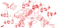 EINPARKSENSOR  für Honda ACCORD 2.0 ELEGANCE PACK 4 Türen 5 gang automatikgetriebe 2015