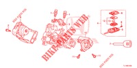 SCHLIESSZYLINDER KOMPONENTEN  für Honda ACCORD 2.0 ELEGANCE PACK 4 Türen 5 gang automatikgetriebe 2015